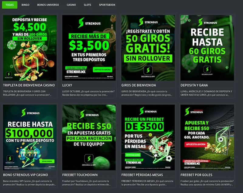 Strendus Casino - Plataforma de Juegos para México